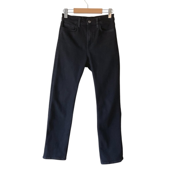 COS Slim Straight High Rise Ankle Jeans in Washed Black Size 25 - Picture 2 of 8